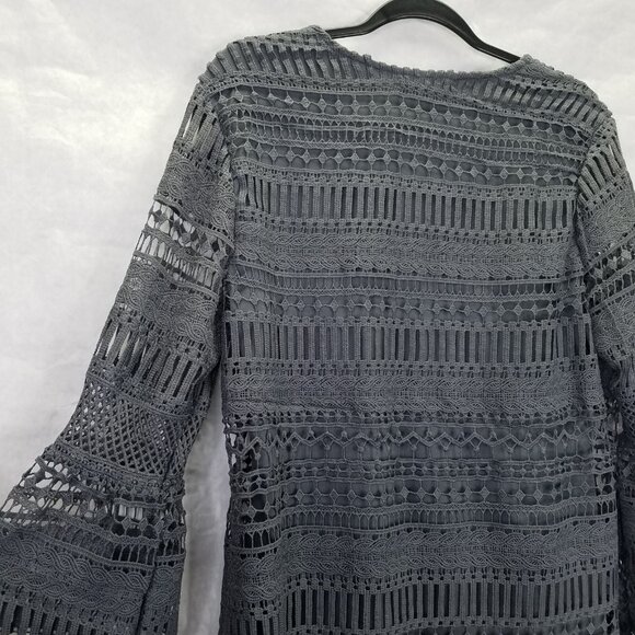 Gray Lace Women Top - Picture 10 of 16